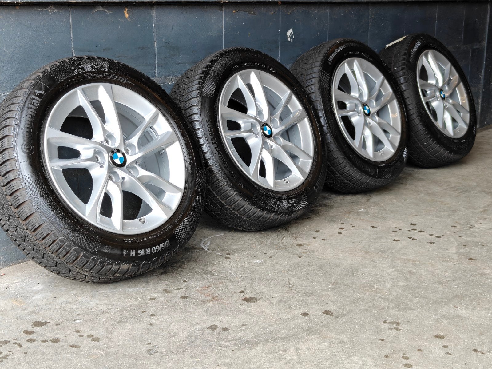 Originele BMW 1 2 Serie Winterset Continental TPMS, Auto-onderdelen, Gebruikt, 16 inch, Banden en Velgen, 2289CC