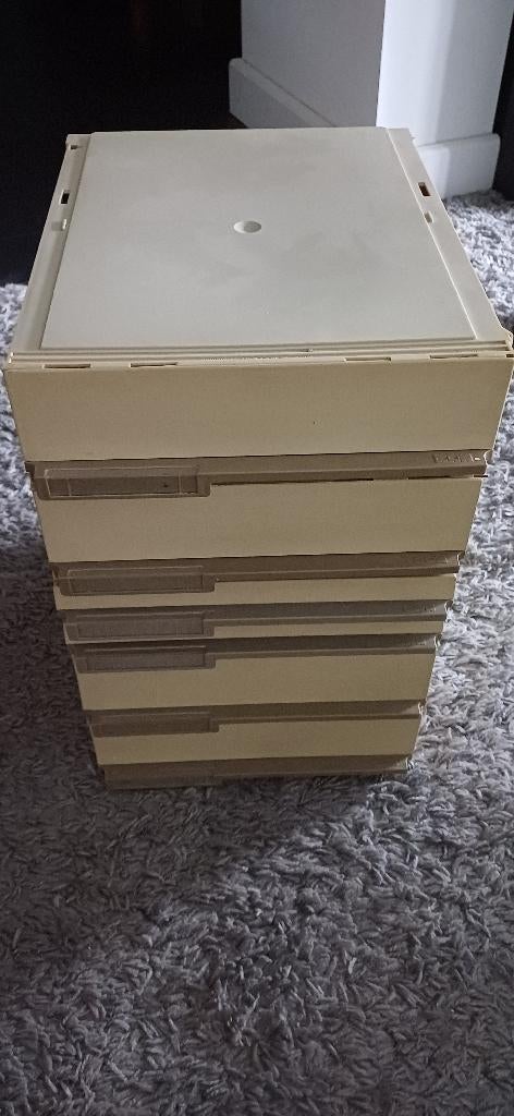 ladenbox voor hobby of kantoorspullen, 5 lades, stapelbaar, Ophalen of Verzenden, Gebruikt