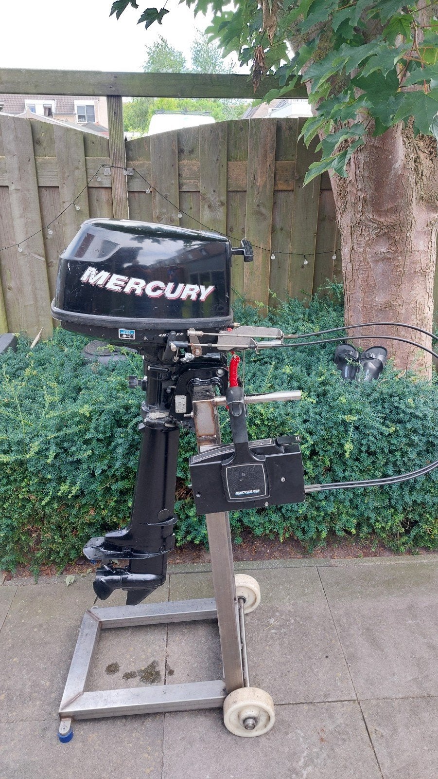 Mercury 6 pk 4 takt bj 2007 staart met afstandbediening, Ophalen, Gebruikt, 5 tot 10 pk, Viertaktmotor