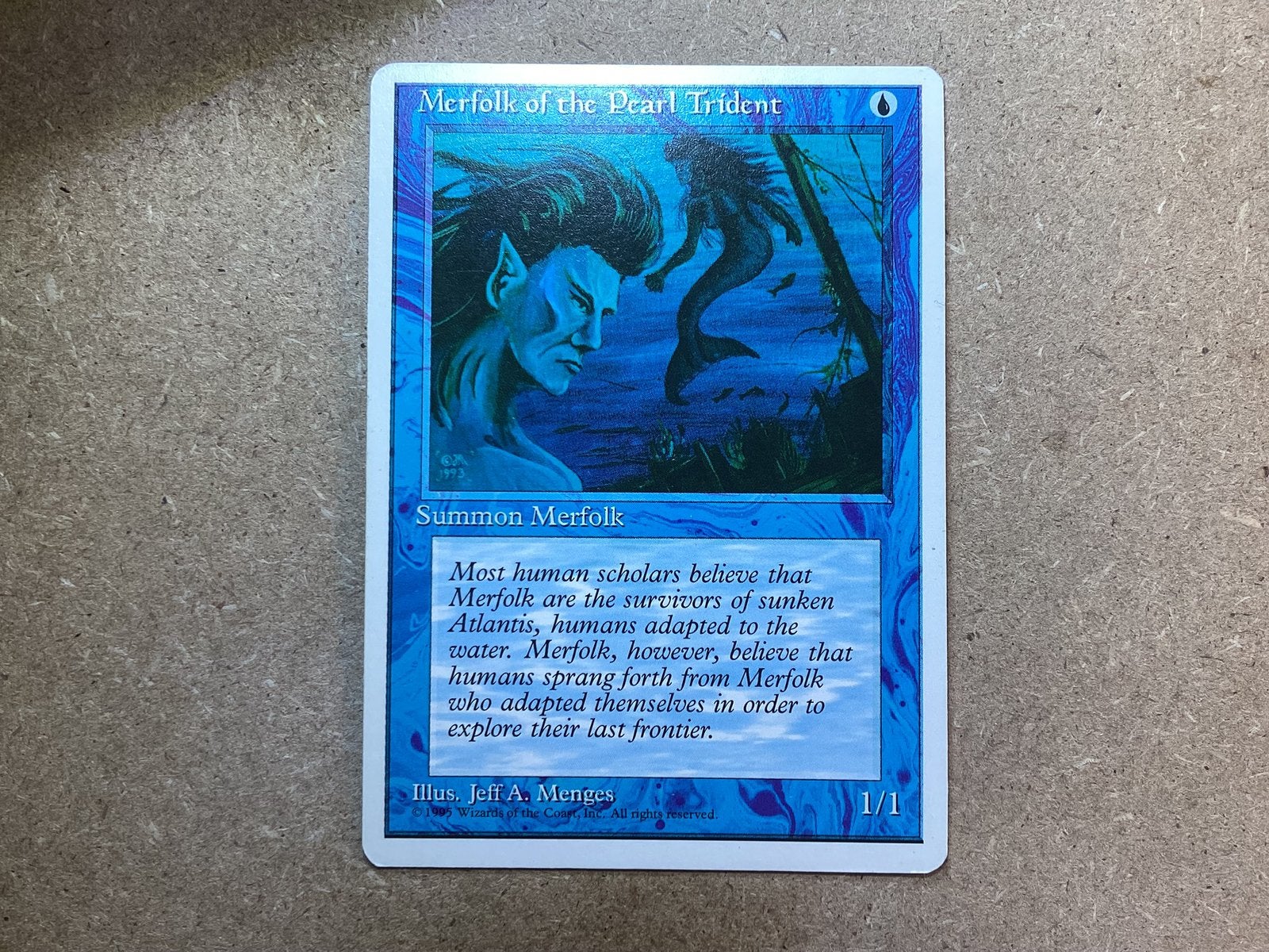 1x Merfolk of the Pearl Trident (Good), Hobby en Vrije tijd, Ophalen of Verzenden, Gebruikt, Losse kaart