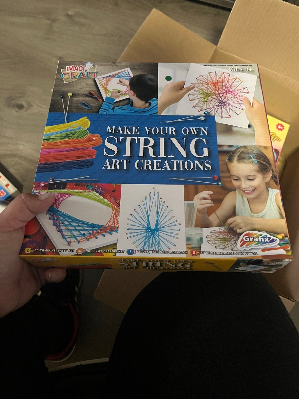 Grafix String Art Creations Knutselset - Alles in de doos, Hobby en Vrije tijd, Knutselen, Nieuw, Knutselset, Overige merken, Kunststof