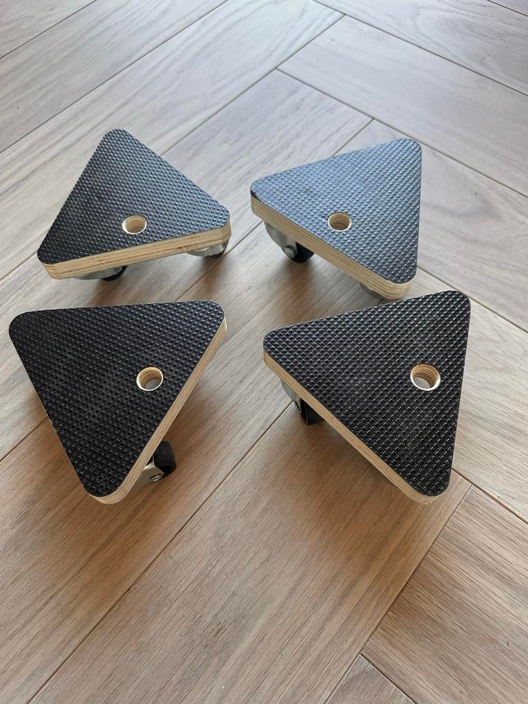 Verhuis hondjes (4 stuks) voor gemakkelijk transport, Doe-het-zelf en Verbouw, Transportwagens, Ophalen of Verzenden, Gebruikt