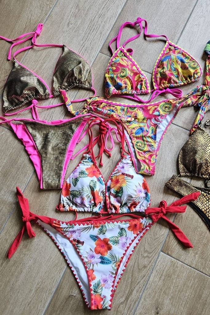 6 bikini's maat L/XL in nieuwstaat - nu 1 gratis!, Ophalen of Verzenden, Zo goed als nieuw, Overige kleuren, Bikini