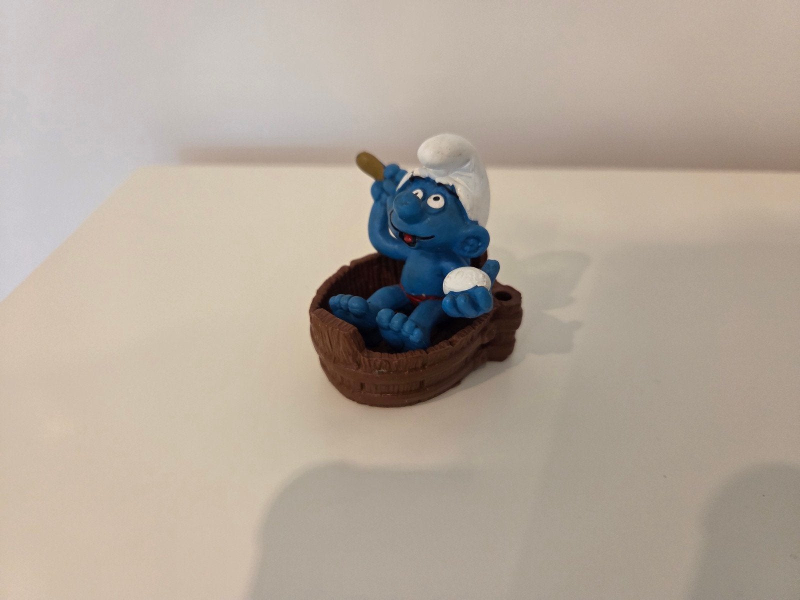 Smurf in bad Schleich Peyo, Verzamelen, Smurfen, Ophalen of Verzenden, Zo goed als nieuw, Overige Smurfen, Overige typen