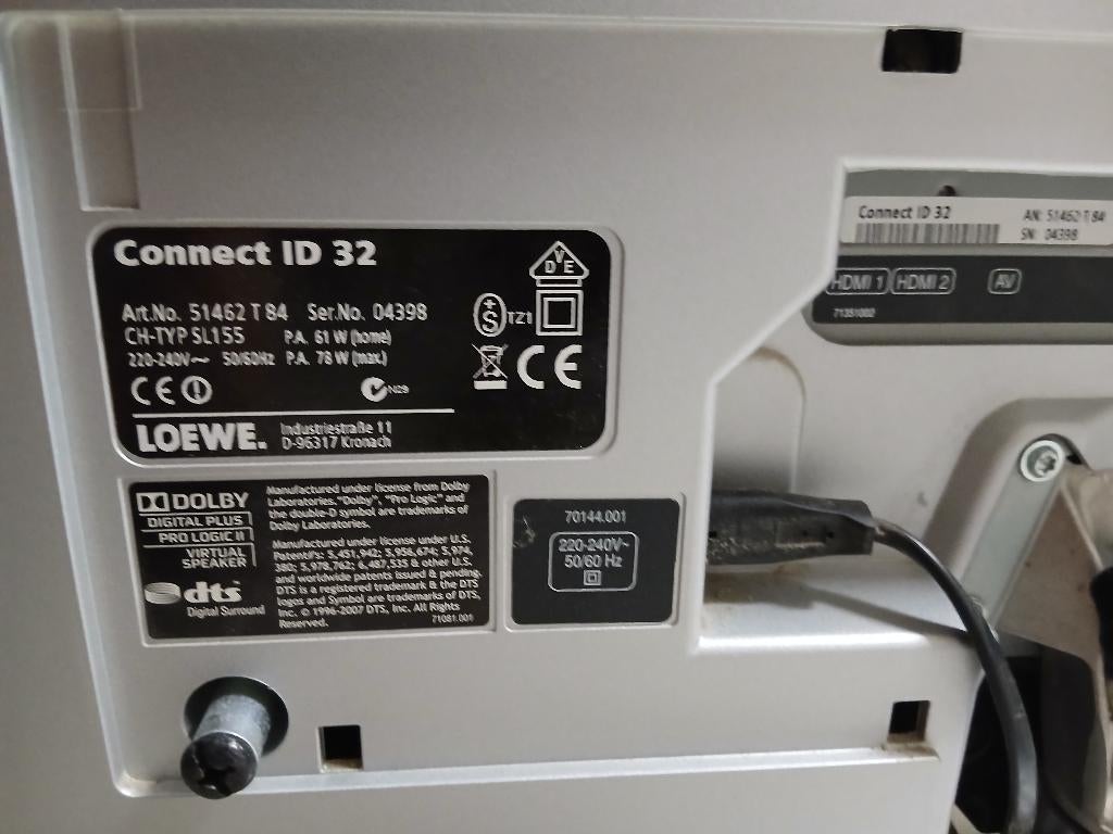 Loewe tv, Gebruikt, 50 Hz, 100 cm of meer, Ophalen