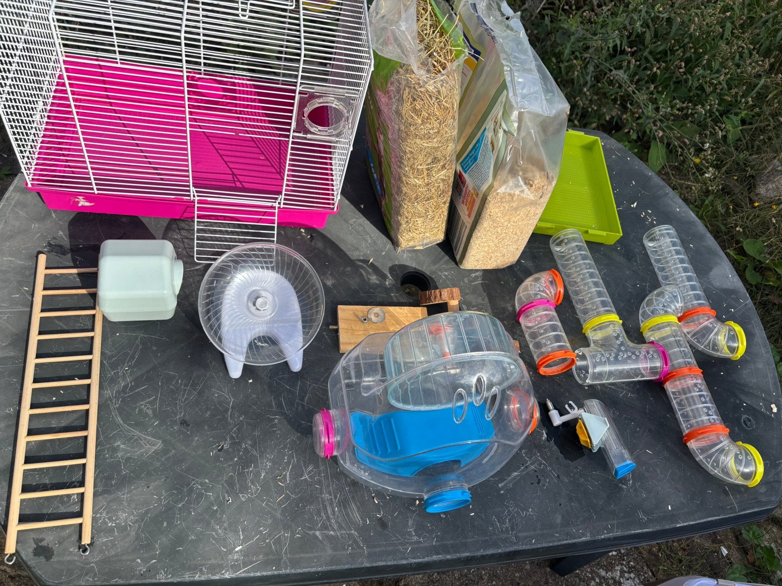 Hamsterkooi met toebehoren, Kooi, Gebruikt, Minder dan 75 cm, Ophalen