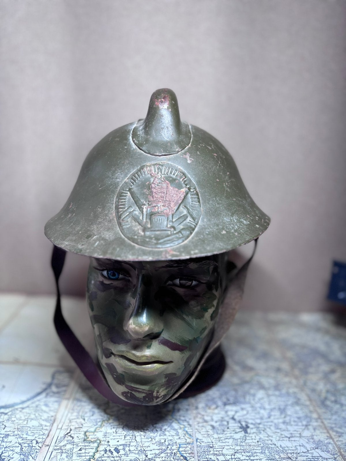 Sovjet Brandweerhelm – USSR Jaren 1950/1960, Ophalen of Verzenden, Landmacht