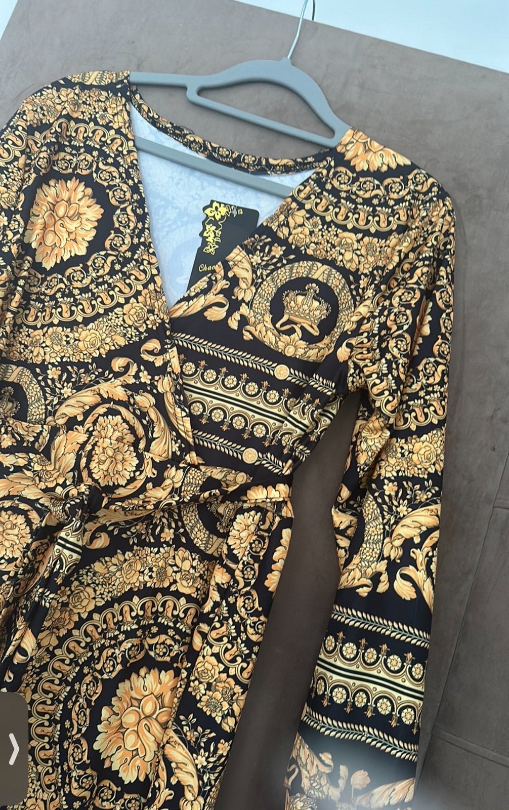 Versace jurk tekoop aangeboden, Maat 38/40 (M), Overige typen, Zwart, Nieuw