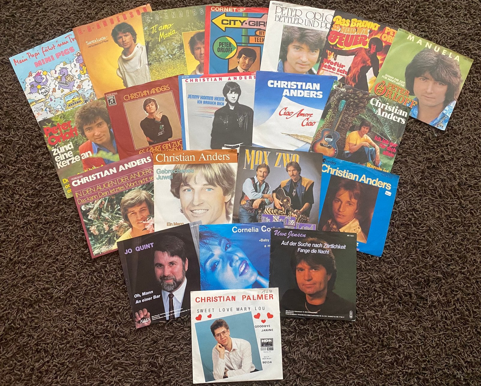 Partijtje singles !!, Ophalen of Verzenden, Gebruikt, 7 inch, Levenslied of Smartlap