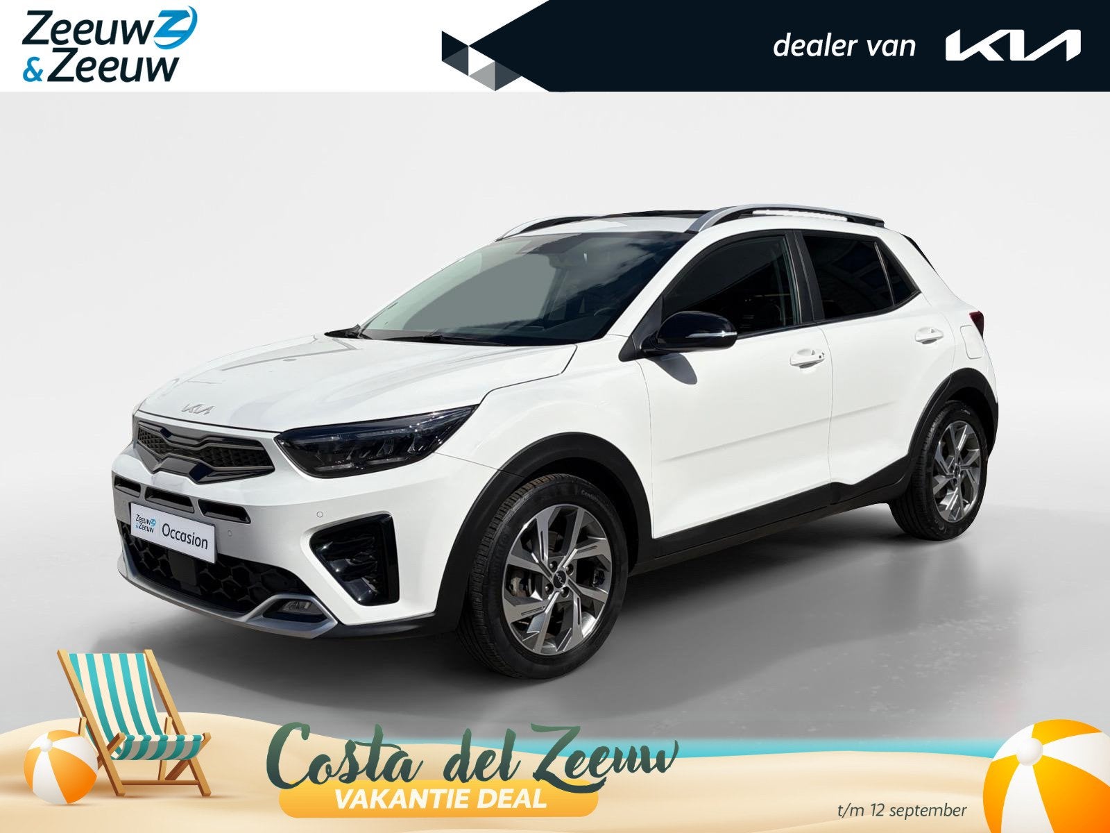 Kia Stonic 1.0 T-GDi MHEV GT-PlusLine | Navi | Clima | Camer, Auto's, Kia, 12 maanden, Gebruikt, Euro 6, Leder en Stof