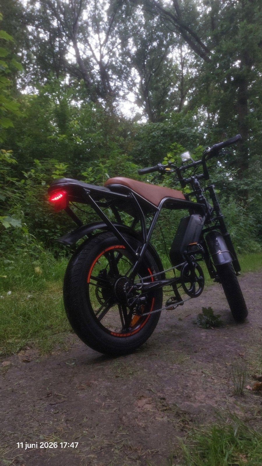 Fatbike met dikke banden en comfortabel zadel, Overige merken, Gebruikt, Ophalen of Verzenden, Minder dan 47 cm