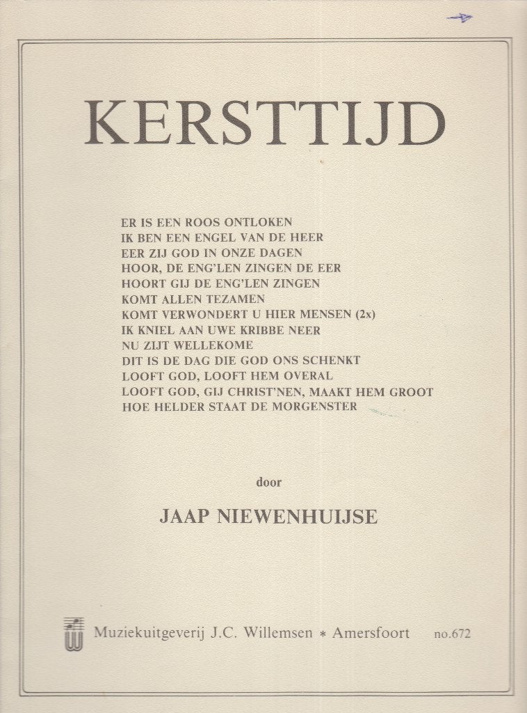 JAAP NIEUWENHUIJSE - KERSTTIJD, Ophalen of Verzenden, Gebruikt, Artiest of Componist, Populair