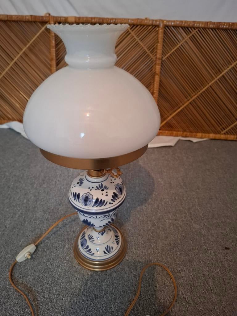 Delfts Blauw Tafellamp - Klassiek Design, Antiek en Kunst, Ophalen