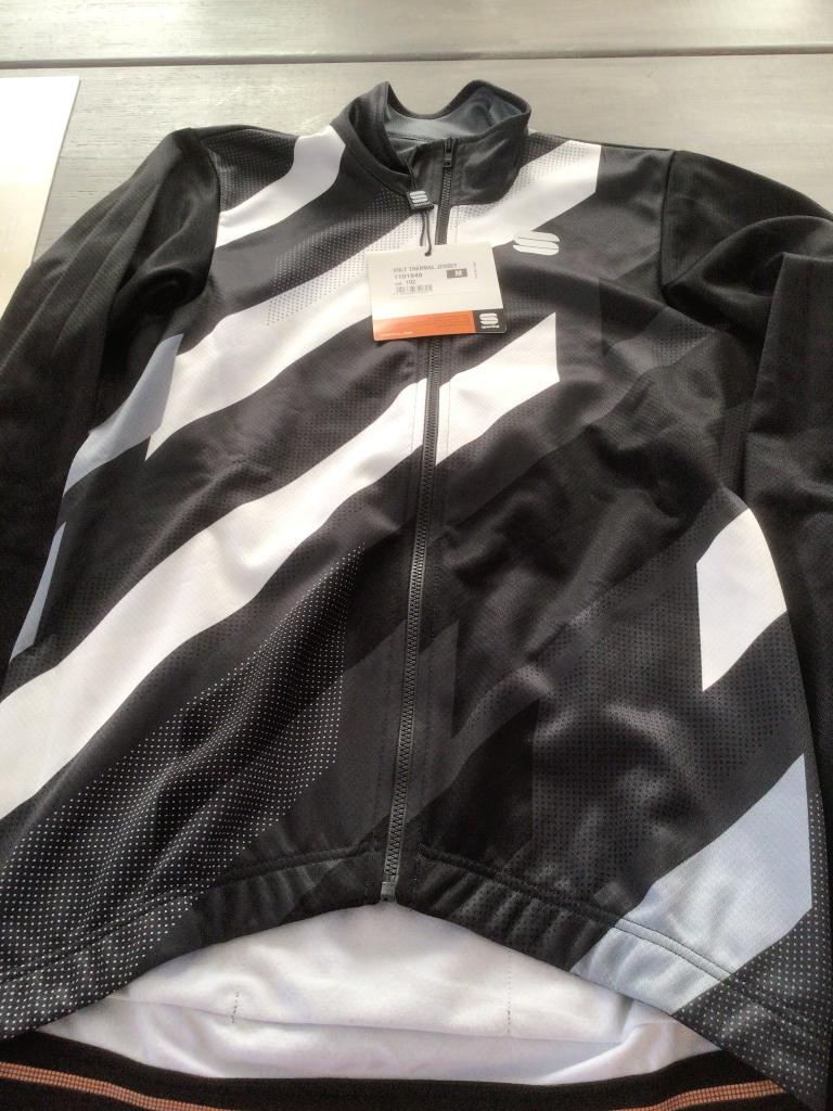 SPORTFUL FIETSSHIRT LANGE MOUWEN HEREN ZWART M, Ophalen of Verzenden, Nieuw, Kleding