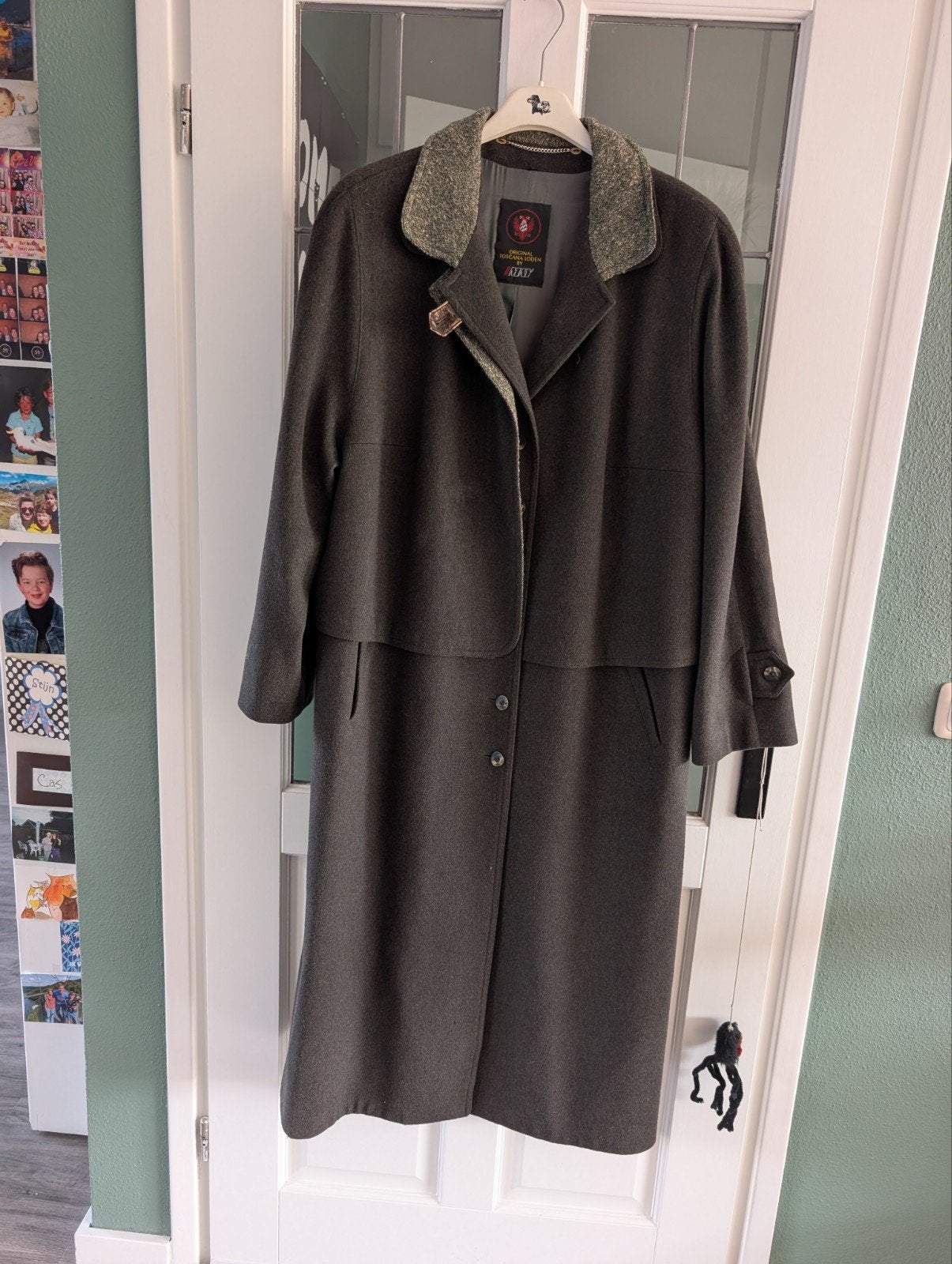 Vintage Original Toscana Loden by May wollen jas, Ophalen of Verzenden, Grijs, Gedragen, Maat 56/58 (XL)