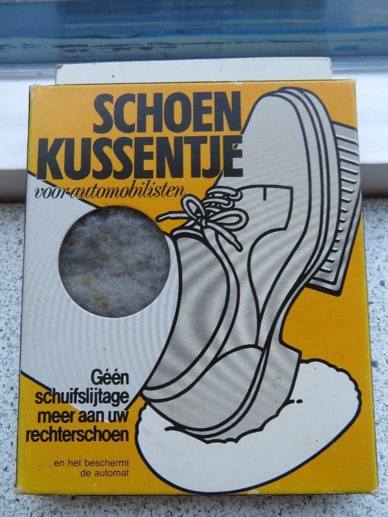 Schoenkussentje voor automobilisten vintage retro, Ophalen of Verzenden, Persoonlijke verzorging