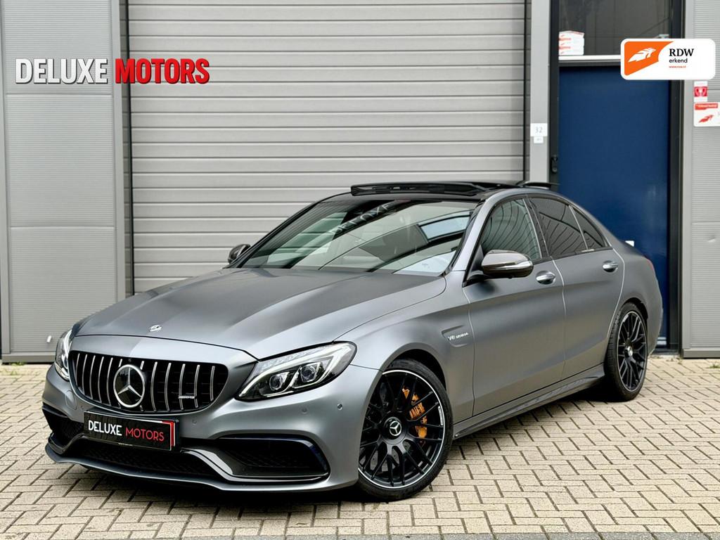 Mercedes-Benz C-klasse AMG 63 S Pano|Burmester|Memory|Carbon, Automaat, Achterwielaandrijving, Gebruikt, 510 pk