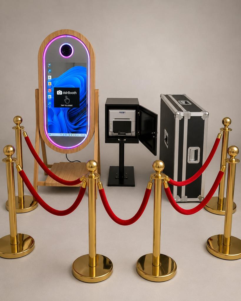 Complete Luxe Mirror PhotoBooth Set canon  r50 + DNP RX1HS, Ophalen, Nieuw