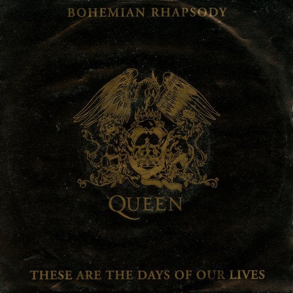 Vinyl single Queen – Bohemian Rhapsody / These Are The Days, Fotohoes, 7 inch, Ophalen of Verzenden, Zo goed als nieuw