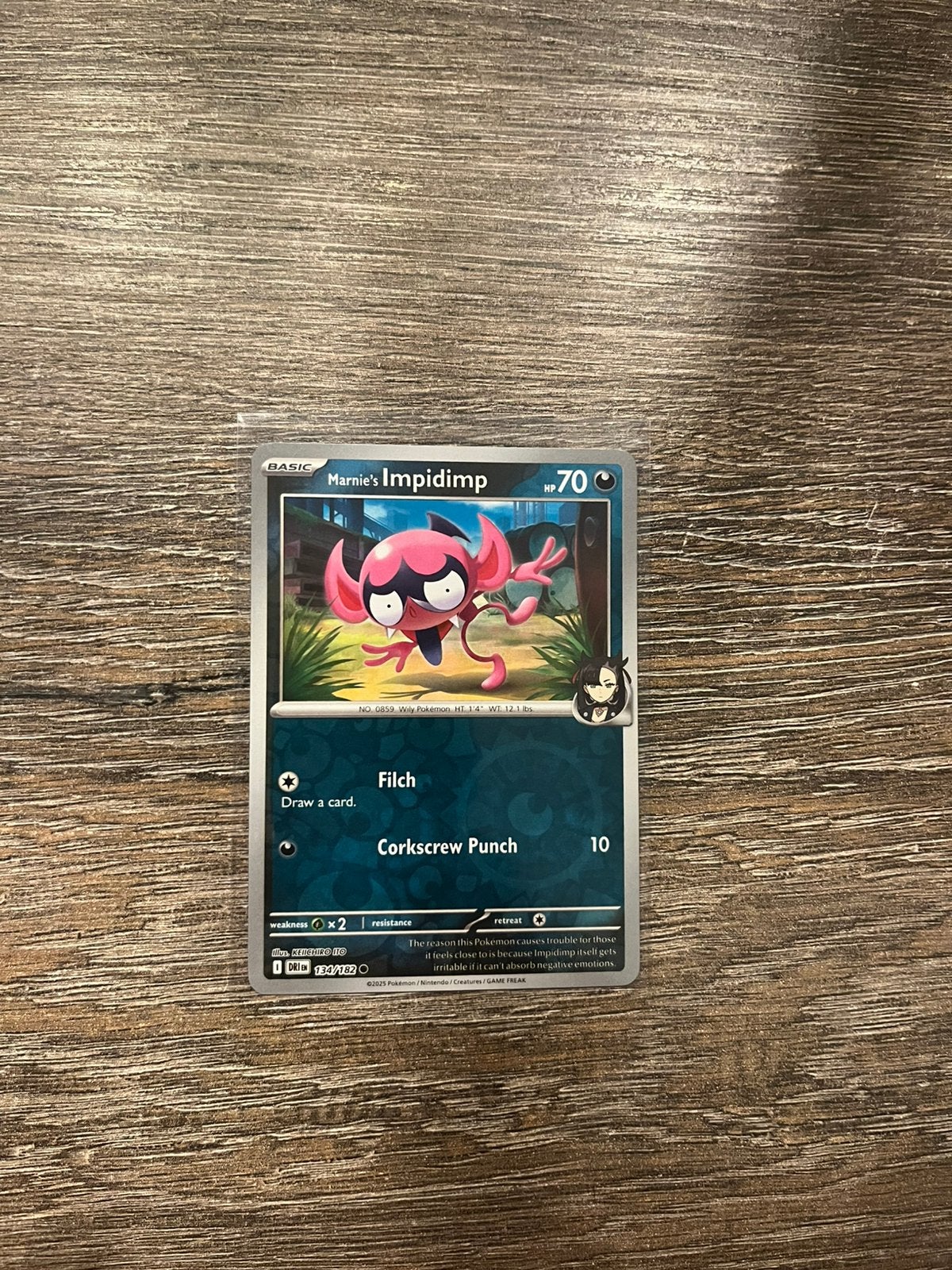 Marnie’s Impidimp DRI 134/182 reverse holo, Ophalen of Verzenden, Zo goed als nieuw