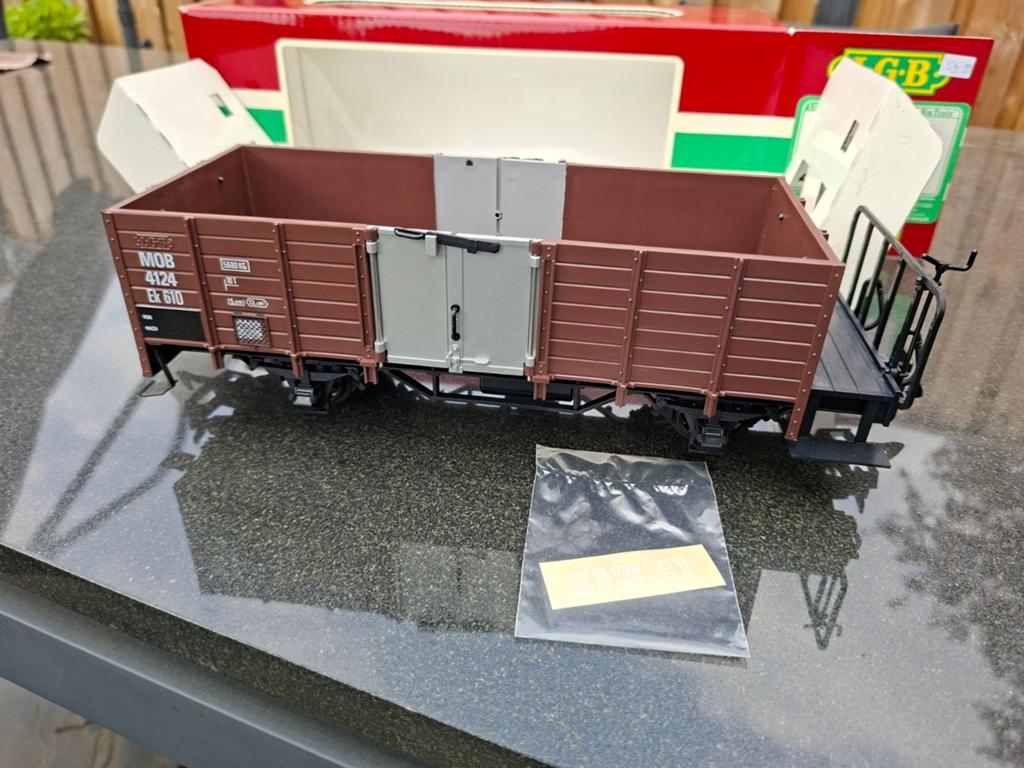 Nieuwe lgb  Zwitserse MOB hoge bakwagon 4124(0) DR DB ÖBB, Ophalen of Verzenden, Nieuw, Wagon, LGB