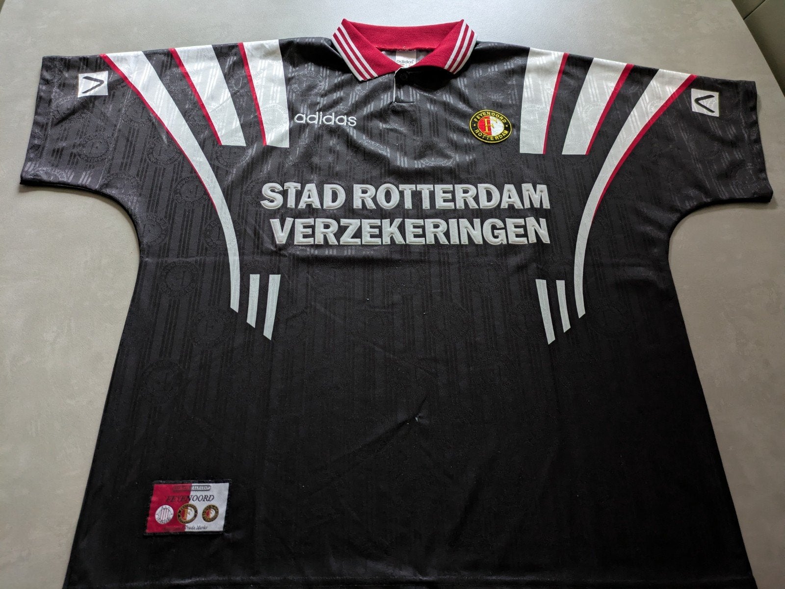 Voetbalshirt Feyenoord vintage shirt 1996 Zeldzaam, Groter dan maat XL, Ophalen of Verzenden, Zo goed als nieuw, Shirt