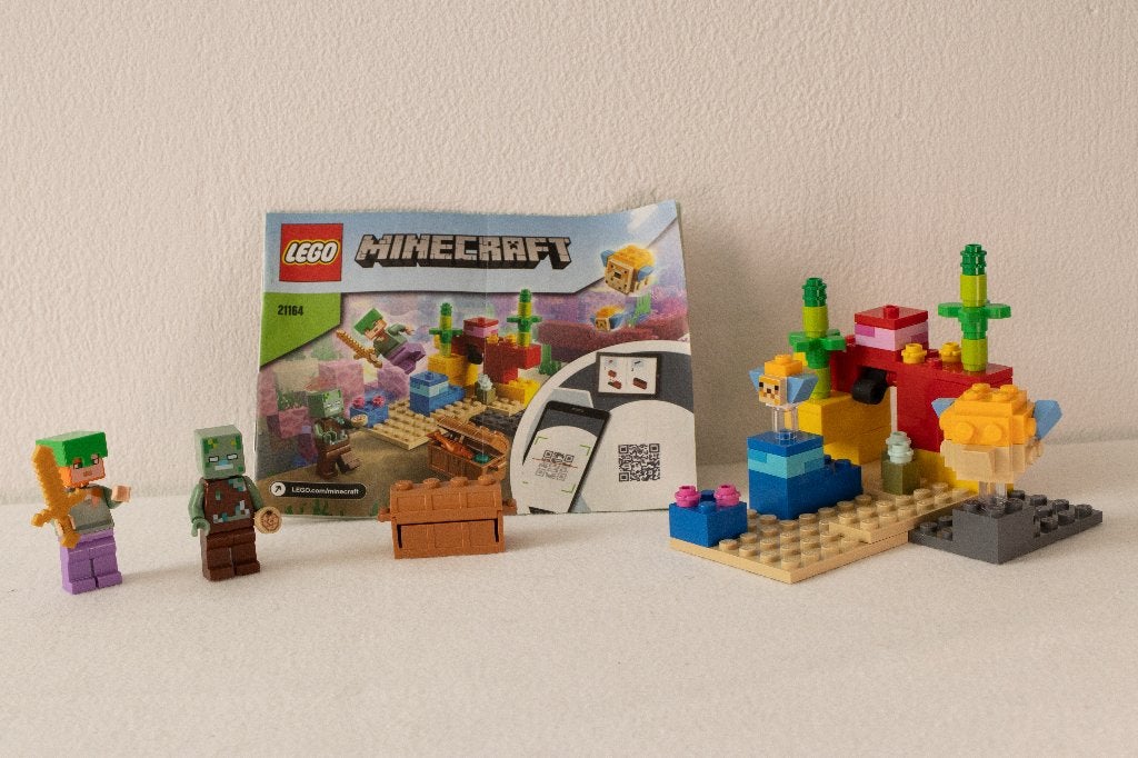 Lego Minecraft 21164 Het koraalrif, Minecraft, Lego, Inclusief instructies, Ophalen of Verzenden