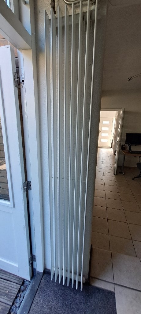 Verticale Designradiator Wit 200 x 30 cm, Ophalen, 500 tot 800 watt, Radiator, Minder dan 60 cm