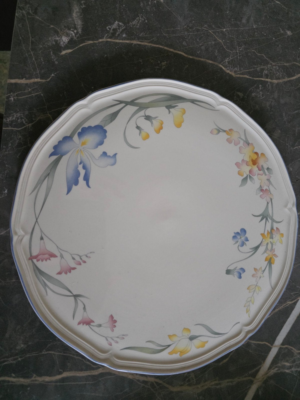 Villeroy & Boch Riviera Serveerschaal - Bloemmotief, Ophalen of Verzenden, Overige stijlen, Porselein, Schaal of Schalen