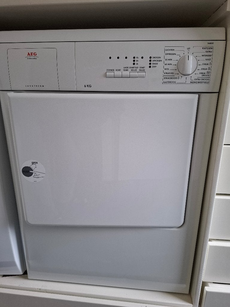 Wasdroger met luchtafvoer, Ophalen, Wolprogramma, 6 tot 8 kg, Gebruikt