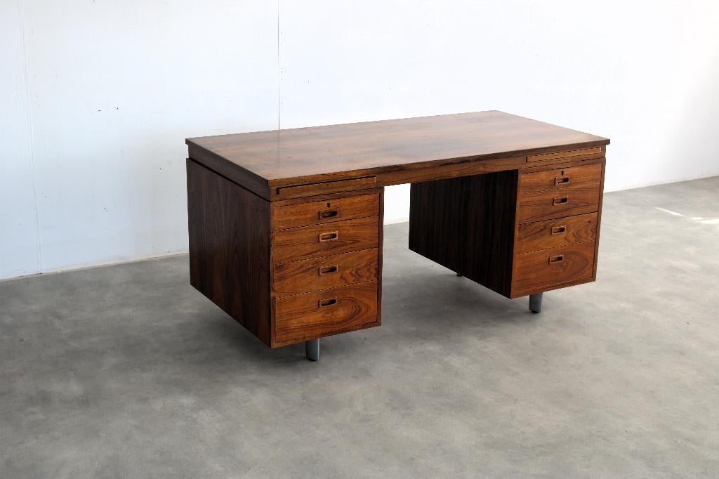 vintage bureau | rosewood | Nipu | jaren 60, Gebruikt, ., Ophalen of Verzenden, .