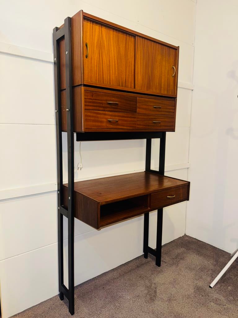 Vintage Simpla Lux wandmeubel bureau, Ophalen of Verzenden