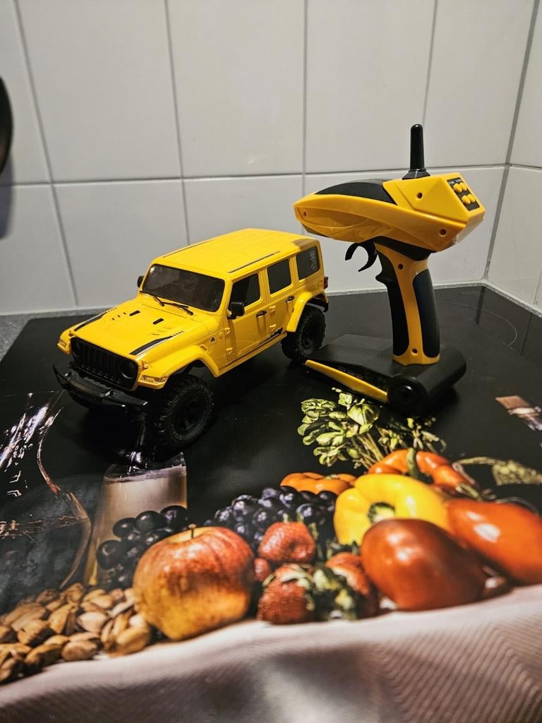 Crawler 1:18 ZGAN RTR - Gele RC Auto met Afstandsbediening, Ophalen of Verzenden