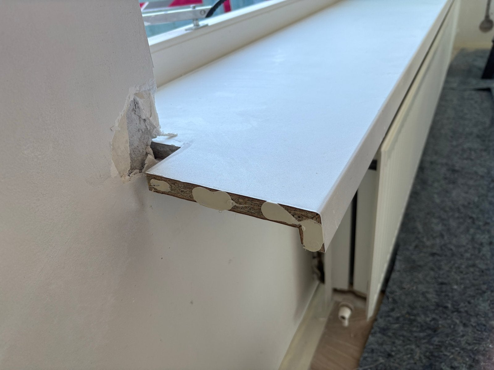 Witte vensterbanken 290 x 30, Ophalen, Nieuw