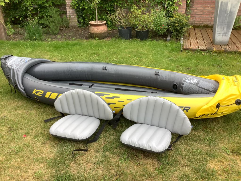 Kano opblaasbaar Intex Explorer K2, Watersport en Boten, Kano's, Ophalen, Overige typen, Twee personen, Zo goed als nieuw