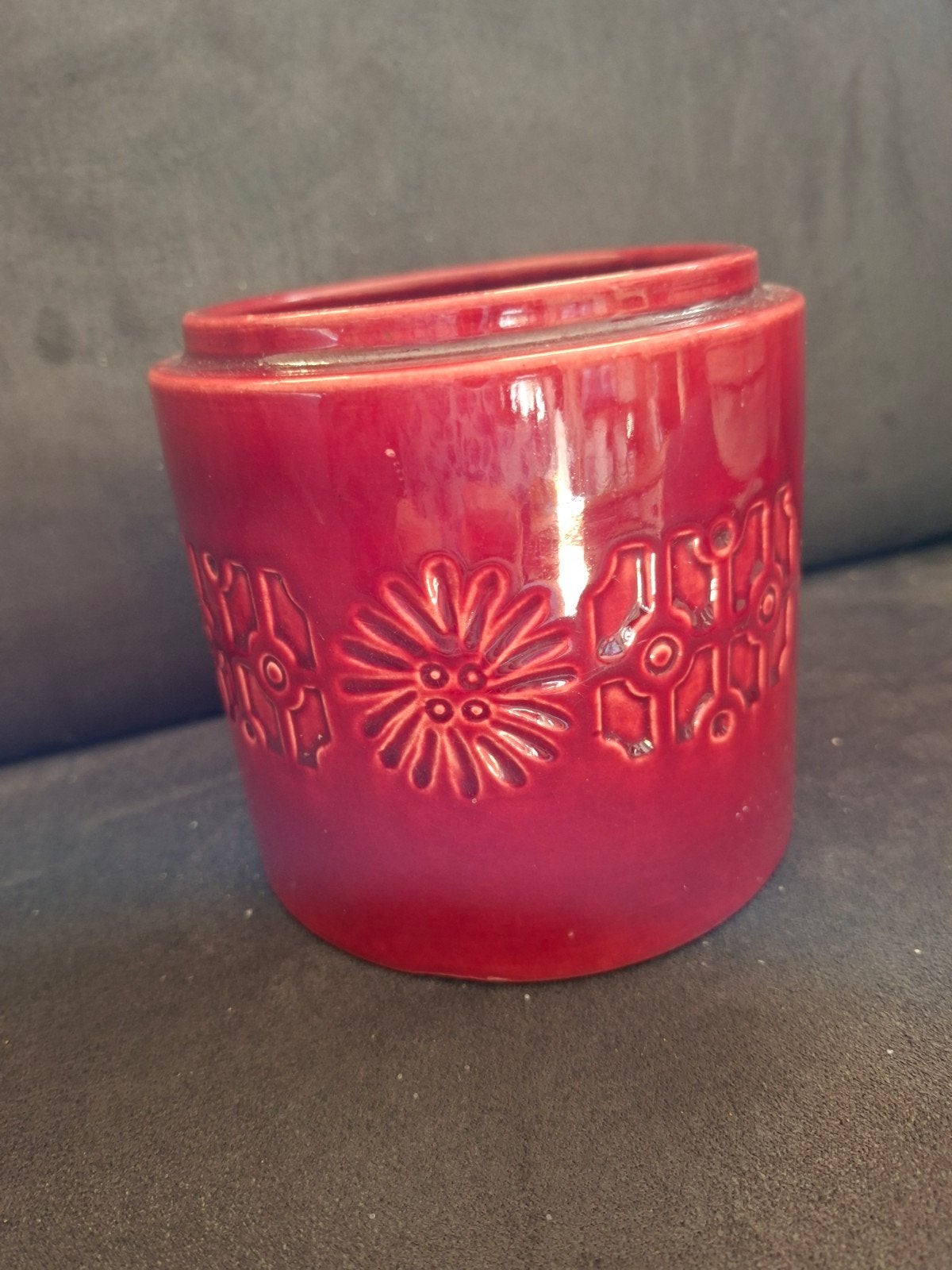 Vintage Karel Sigaren Tabakspot - Rood Keramiek, Ophalen of Verzenden