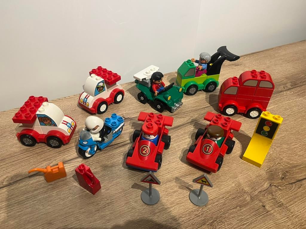 MOOIE DUPLO AUTO STAD SET, Ophalen of Verzenden, Zo goed als nieuw, Duplo