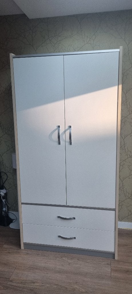 Kledingkast kinderkamer Vroomshoop, Gebruikt, 100 tot 150 cm, 200 cm of meer, Overige houtsoorten