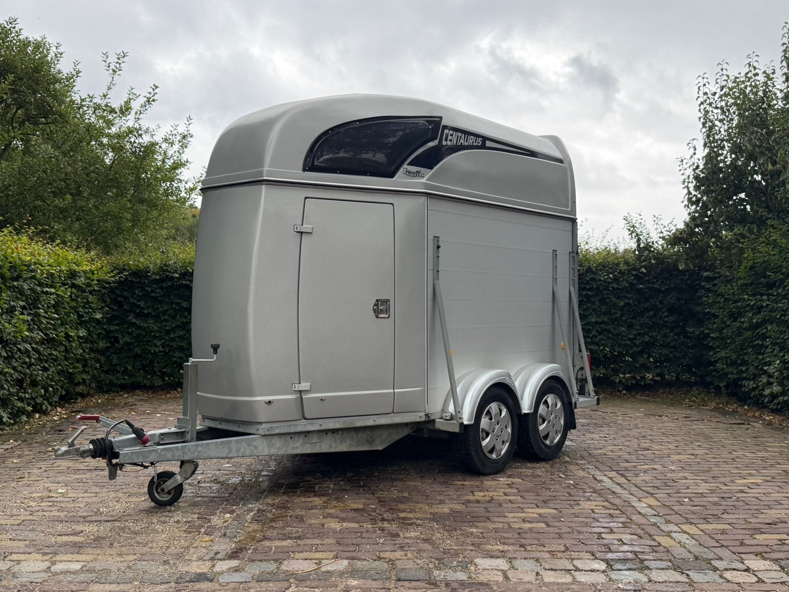 Zeer mooie vol aluminium atec 1.5 paards trailer, Ophalen, Aluminium, Zo goed als nieuw, 2-paards trailer