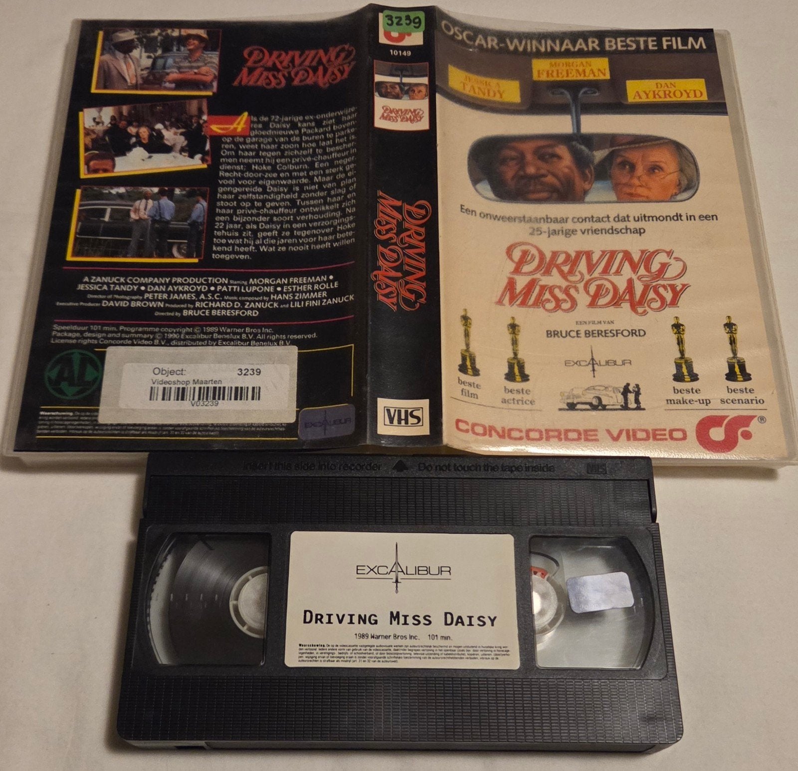 Driving Miss Daisy VHS Comedy EX-RENTAL, Alle leeftijden, Ophalen of Verzenden, Gebruikt, Komedie