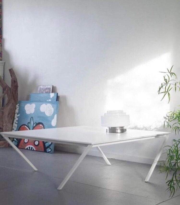 Unieke Lourens Fisher Design ‘Swing’ SALONTAFEL Nw E 2495,-!, Ophalen, Zo goed als nieuw, Rechthoekig, 50 tot 100 cm