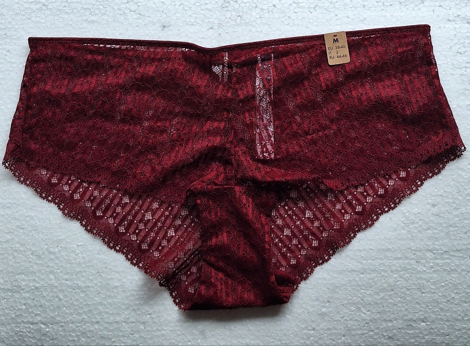 Nieuwe rode transparante slip van Kiabi 38-40 (M), Kleding | Dames, Verzenden, Rood, Slip