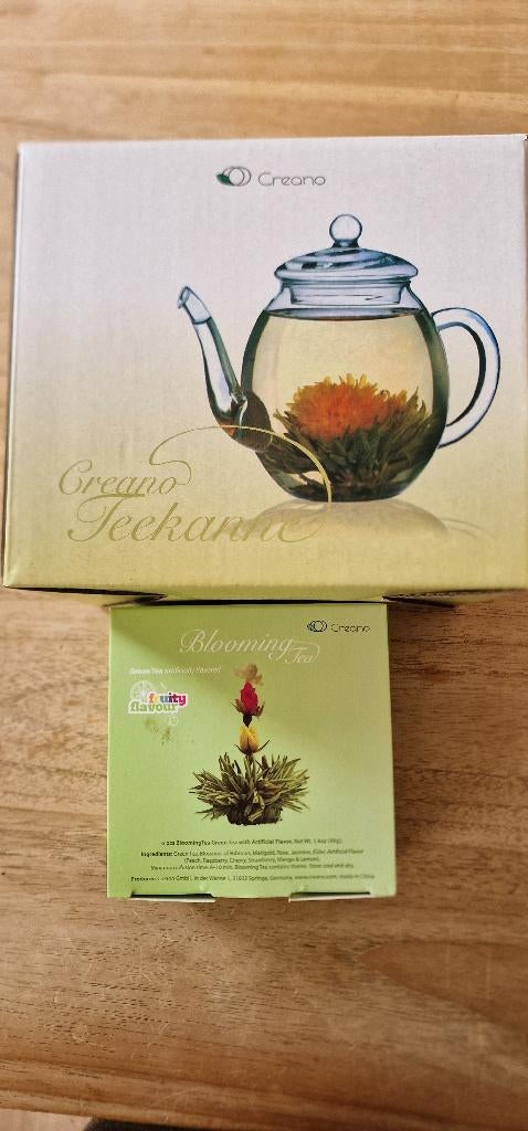 Creano Tea set - glass jug and tea set, Ophalen, Overige typen, Nieuw, Glas