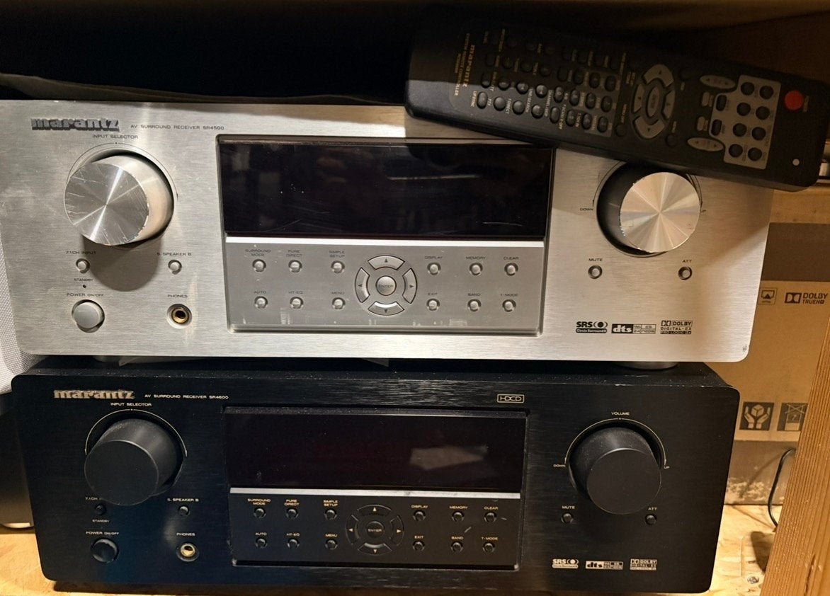 Marantz SR4001 AV Surround Receiver (Zilver en Zwart), Gebruikt, 60 tot 120 watt, Ophalen, Marantz