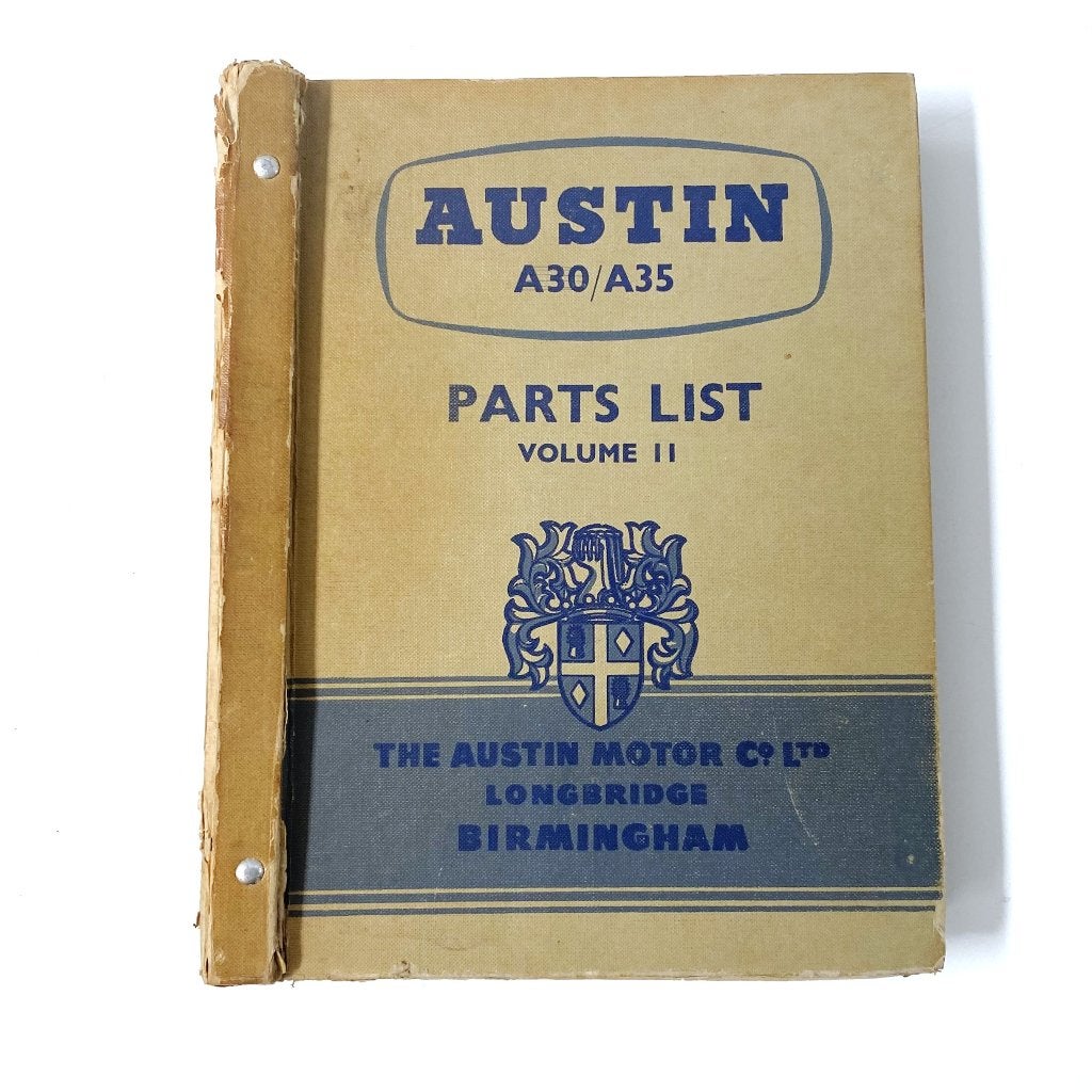 Austin A35 commercials body parts list 1957, Verzenden