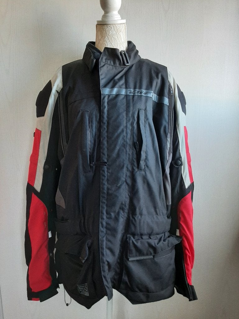 Motorjas + binnenjas, schouder/elleboog/rug bescherming, Motoren, Kleding | Motorkleding, Ophalen, Jas | textiel, Heren, Difi