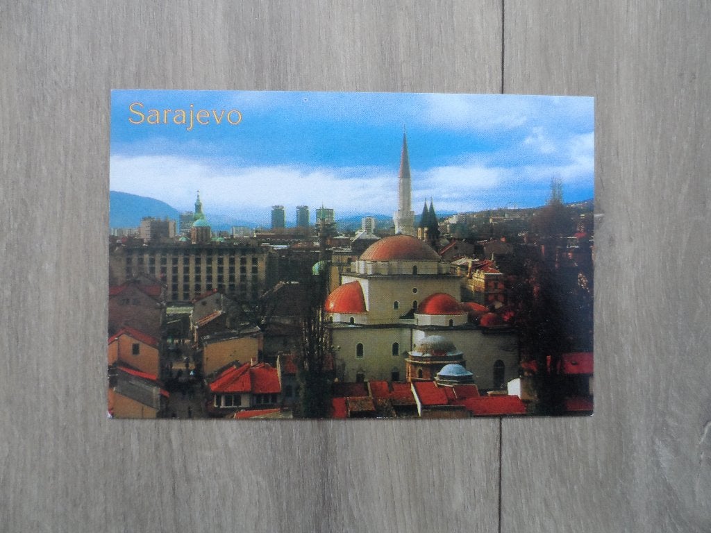 Ansichtkaart Sarajevo Gazi Husrev-Begmoskee, Bosnia, Verzamelen, Ophalen, Landmacht, Nederland