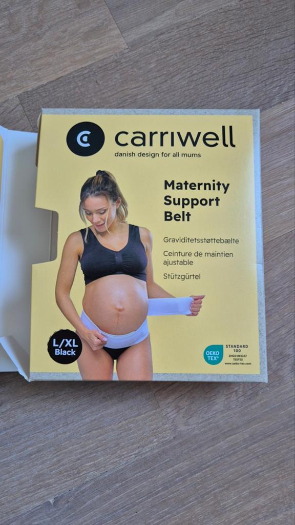 Carriwell Maternity Support Belt - L/XL Zwart, Kleding | Dames, Positiekleding, Zo goed als nieuw, Buikband, Maat 46/48 (XL) of groter