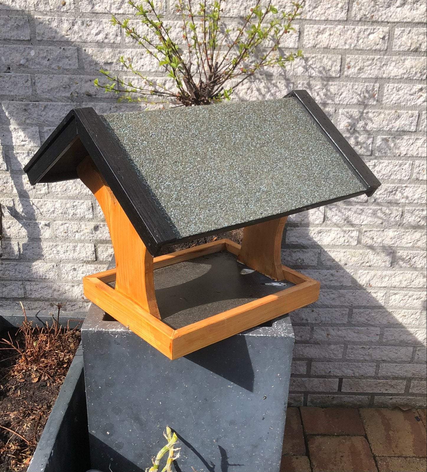 Mooi houten vogel voederhuisje, Ophalen of Verzenden, Nieuw