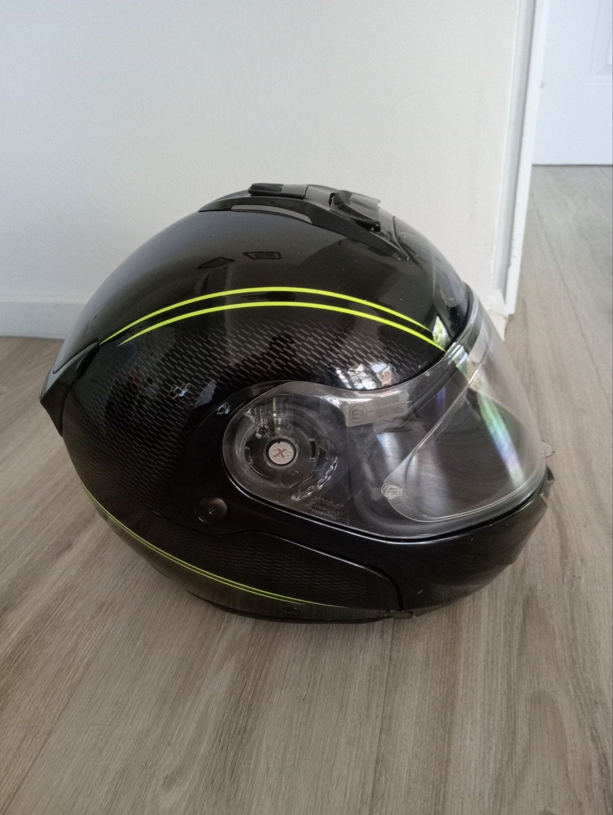 X-Lite Motorhelm Maat XXS - Zwart met Neon Details, Ophalen